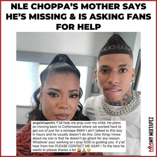 NLE Choppa Missing