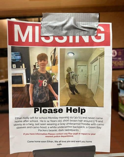 Ethan Kelly Missing