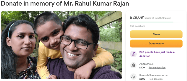 Rahul Rajan GoFundMe